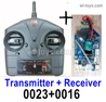 Wltoys XK K200 Parts Remote Control + Receiver board Together.K200.0023 + 0016 .