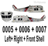 Wltoys K270 Parts K270.0005 Left Hull Set.WLtoys XK K270 Rescue RC Helicopter Accessories