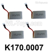 Wltoys K270 Parts K170.0007 Battery Set-4pcs.WLtoys XK K270 Rescue RC Helicopter Accessories Wltoys K270 Parts K170.0007 Battery Set-4pcs.WLtoys XK K270 Rescue RC Helicopter Accessories