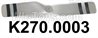 Wltoys K270 Parts K270.0003 Tail Rotor Set.WLtoys XK K270 Rescue RC Helicopter Accessories