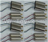 XK X260 Spare parts-15-01 Rotating Motor with red and Blue wire(8pcs) & Reversing-rotating Motor with Blue and white wire(8pcs) ,XK X260 RC Quadcopter Drone Spare Parts Replacement Accessories