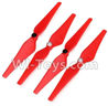 XK X380 Parts-08 Upgrade Propellers,Main rotor blades(Red)-(Total 2X CW,2X CCW)-Length-9.4 inches Spare Parts Accessories for Wltoys XK X380 RC Drone,RC Quadcopter Aircraft
