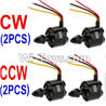 XK X500 Spare Parts-017-02 clockwise Rotating Brushless Motor(CW)-2pcs & counterclockwise Reversing-rotating Brushless Motor(CCW)-2pcs,XK X500 RC Quadcopter Drone Spare Parts,XK X500-A Replacement Accessories Parts