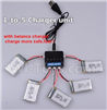 XK K110 K110S Parts-32 Upgrade 1-to-5 charger and balance charger(Not include the 5 battery) For Wltoys XK K110 K110S Helicopter parts,6ch Brushless Helicopter spare Accessories