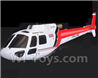 XK K123 Parts-02 Front fuselage & Rear fuselage-Red For XK K123 helicopter Spare parts,AS350 6CH Flybarless RC Helicopter  parts