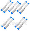 XK K123 Parts-12 Tail balde(10pcs-Blue) For XK K123 helicopter Spare parts,AS350 6CH Flybarless RC Helicopter  parts
