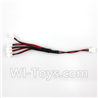 XK K123 Parts-25 Upgrade 1-to-5 Plug wire(Small White-to-White Plug) For XK K123 helicopter Spare parts,AS350 6CH Flybarless RC Helicopter  parts