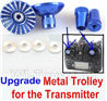 XK K123 Parts-55 Upgrade Metal Trolley for the Transmitter-Blue(Can be used for XK K100 K110 K120 K123 K124 X350 X380) For XK K123 helicopter Spare parts,AS350 6CH Flybarless RC Helicopter  parts