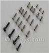 XK K123 Parts-61 Screws(Total 23pcs) For XK K123 helicopter Spare parts,AS350 6CH Flybarless RC Helicopter  parts
