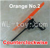 XinXun X42 X42V RC Quadcopter UFO parts-09 Whole let unit 2(orange-Clockwise)