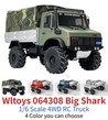 WLtoys 064308 1/6 RC Car – Big Shark 4WD Crawler Truck,Off-Road Crawler | Dual 775 Motors