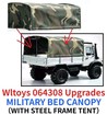 WLtoys 064308 Upgrades Parts – 1/6 RC Rear Bed Military Canopy