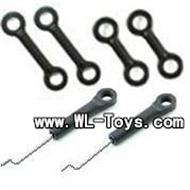 MJX T55/T655-parts Connect Buckle Set(6pcs-2 short + 2 long connect buckle +2 Servo connect rod),MJX T655 T55 RC Helicopter Spare Parts MJX T55 toys model helikopter Accessories