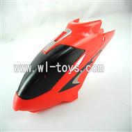 LS-222 parts-01 Head cover(Red) Lansheng LS-222 ls222 RC helicopter parts