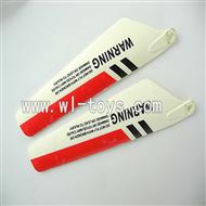 Lansheng LS-222 ls222 RC helicopter parts-05 Lower main blades(2pcs)-Red