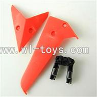 LS-222 LS222 helicopter parts-14 Horizontal wing & Vertical wing & Horizontal fixture-(Red) - My Shop - The Best Shop System