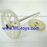 BR6508 helicopter Parts 06 Upper main gear with hollow pipe & Lower main gear with Copper sleeve