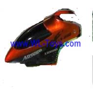 LianSheng LS-208 LS208 RC Helicopter parts, Head Cover, nose, canopy,Red-07