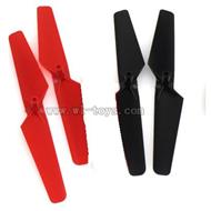 WL-V222-11 Main rotor blades(4pcs-2x red + 2x Black) Wltoys V222 Quadcopter parts wl toys 222 parts