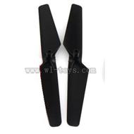 WL-V222-12 Main rotor blades(2x-Black) Wltoys V222 Quadcopter parts wl toys 222 parts