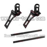 V944-parts-21 Tail motor pedestal(2pcs) & Long Carbon fiber tail connect pipe(2pcs)) & Vertical tail(2pcs) wholesale Wltoys V944 model WL toys 944 rc helicopter parts V944 parts list
