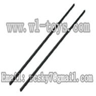 WL V944-parts-22 Long Carbon fiber tail connect pipe(2pcs) wholesale Wltoys V944 model WL toys 944 rc helicopter parts V944 parts list