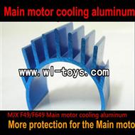 MJX F49 F649 Main motor cooling aluminum for the MJX F49 F649 (unofficial),mjx F45 F645 RC helicopter Parts,mjxrc toys helikopter Accessories