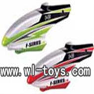 MJX F45 Canopy Head Cover(Color:Green/Red),Mjx F45 Aircraft head capsule F645 RC helicopter Parts,mjxrc toys MJX F645 helikopter Accessories