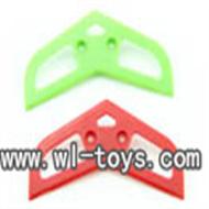 MJX F45 -40 Tail Horizonal fin plate (Green,Red)(1pcs),Mjx F45 F645 RC helicopter Parts,mjxrc toys MJX F645 helikopter Accessories