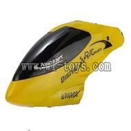 BR6608-parts-02 Head cover(Yellow) Borong BR6608 RC Helicopter Parts BR 6608 toys model helikopter Accessories