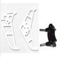 BR6608-parts-38 Tail Decoration(Horizontal and vertical wing & Fixture) BORONG BR6608 RC Helicopter Parts BR 6608 toys model helikopter Accessories
