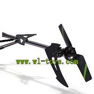 FX078-parts-41 Whole tail unit-Long tail pipe with horizontal and verticall wing & Tail cover with tail gear,tail motor and tail blade & Support pipe Feilun toys FX078 rc helicopter Spare parts
