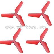 SYMA-X4-parts-04 Main Blades(4pcs-Red) SYMA X4 Quadrocopter SYMARC X4 TOYS model and Syma X4 rc helicopter parts