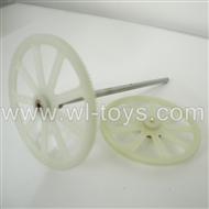 BR6098T-parts-11 Upper main gear with hollow pipe & Lower main gear BORONG BR6098T RC Helicopter Parts BR 6098T toys model helikopter Accessories