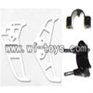 H227-21-parts-23 Tail Decoration(Horizontal and vertical wing& Fixture),Can use for HTX H227-23,H227-25,H227-26,H227-27 RC Helicopter