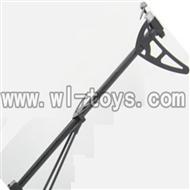 H227-25-parts-26 Tail unit(Tail pipe&tail motor&Tail cover&Tail Decoration21 Tail Decoration-Verticle&Horizontal wing&Fixture&Support pipe),Can use for HTX H227-25,H227-26 RC Helicopter