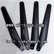 MJX-T57-parts-03 Main blades(4pcs-2A+2B) MJX T57/T657 RC helicopter parts MJX T657 toys model Accessories