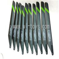 FeiLun FX037/FX059/FX078 parts Main blades(10pcs),FX078 rc helicopter Spare parts FX 078 toys model Accessories