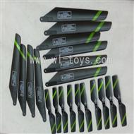 FeiLun FX037 FX059 FX078 rc helicopter Spare Parts unit 4(10x Main blades,10x Tail blades)