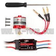 F-series MJX f46 helicopter parts-12 W6001 unit parts( Brushless motor set & ESC & Screw driver),MJX F646 toys rc model Accessories