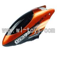 LianSheng toys model LS209 RC Helicopter parts,LS-209-parts-02 Head cover(Orange)
