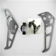 LS-209-parts-32 Horizontal and verticall wing with fixtures-Gray,LianSheng toys model LS209 RC Helicopter parts