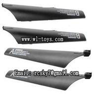 WL-V757-06-Main Blade(4pcs-2A+2B),WLtoys V757 RC Helicopter Parts WL-toys model