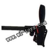 WL-V202-UFO-09 Legs-Black(Carbon rod & Tail cover with gear & Tail blade & Tail motor) WLtoys Quadcopter WL V202 rc helicopter parts