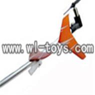 double horse DH 9098 RC helicopter parts-15 Tail set (Orange)