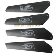 Koome toys model K008 rc helicopter parts-06 Main rotor blades(4pcs-2A+2B)-Black