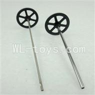 UDI U821 RC helicopter parts-15 Upper main gear with hollow pipe & Lower main gear with inner shaft