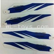 UDI U823 RC helicopter parts-04 Main blades(4pcs-2A+2B-Blue)