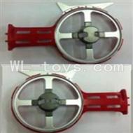 UDI U25 rc helicopter parts-31 Left and right side frame(Not include the side motor)-Red