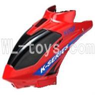 Koome model K012 RC helicopter parts,Koome K-012 parts-01 Head cover(Red)